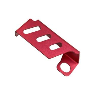 Imagem de JicSuXi Tampa de óleo da bomba do reservatório de fluido de freio peças fáceis de usar, convenientes e de alto desempenho, resistente aos acessórios de, Vermelho