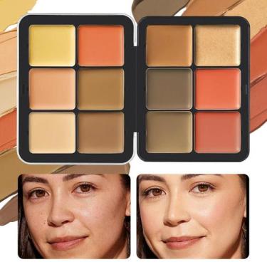 Imagem de Paleta de corretivo e blush de 12 cores Paleta de maquiagem de contorn