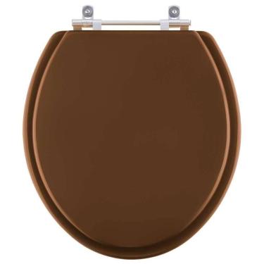 Imagem de Assento Sanitário Poliester Flamingo Ocre Marrom Para Vaso Incepa