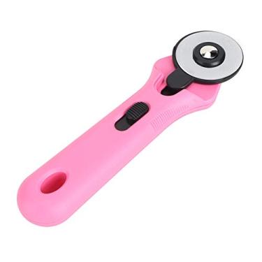 Imagem de Cortador Rotativo Akozon 45 Mm para Quilting e Costura - Ferramenta Circular de Corte de Tecido, Ideal para Projetos de Bricolage, Corte de e Acessórios de Artesanato (Rosa