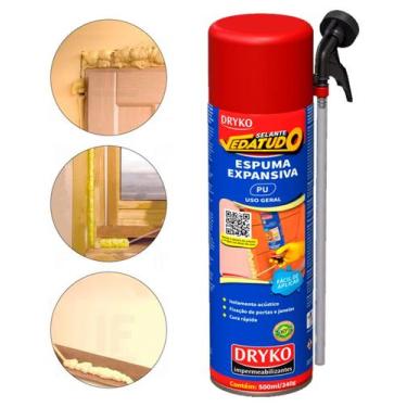 Imagem de Espuma Expansiva Universal Obras Porta Janela Uso Geral - Dryko