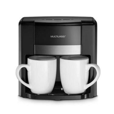 Imagem de Cafeteira Multilaser Gourmet 2 Xícaras Preta 220v Be010 Cor Preto, 220