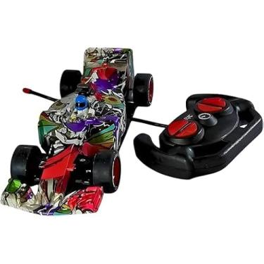 Imagem de Carro de Corrida com Controle Remoto, Design Colorido, Brinquedo Infantil