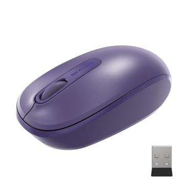 Imagem de Incase Mouse móvel sem fio 1850 – projetado pela Microsoft – compacto, confortável, para uso à mão direita/esquerda, bateria de 6 meses, nano transceptor, funciona com Mac/Windows 8/10/11 (Roxo)