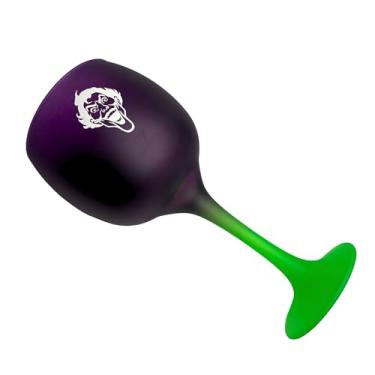 Imagem de Taça de Gin Preta e Amarela com Design de Morcego