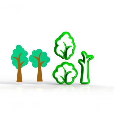 Imagem de Cortador árvores Do Bosque - Modular Mod 3 Tamanho 8 Cm