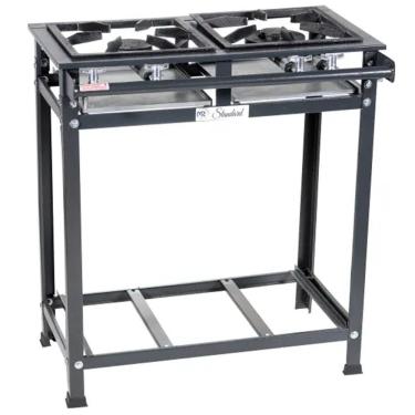 Imagem de Fogão Industrial 2 Bocas 1 Dupla Standard Baixa Pressão Mr Fogões 30X30 P5