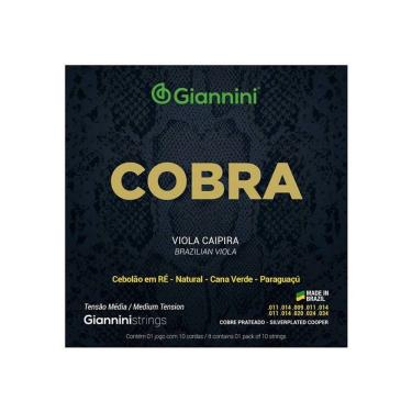 Imagem de Encordoamento Viola Giannini Cobre Prateado Media Gesvm