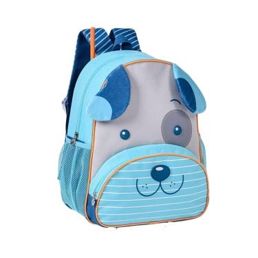 Imagem de Mochila De Costas Cachorrinho Azul 13 Clio Pets Cp24502d