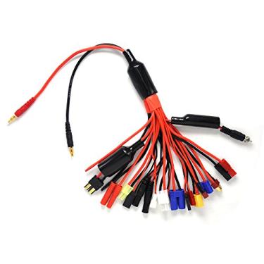 Imagem de Padrasey RC Lipo carregador de bateria adaptador conector divisor fio, 19 em 1 polvo converte cabo para plugue banana 4 mm cabo chumbo para XT60, EC3, EC5, HXT4MM, Tamiya, JST, T-Dean, TRX, Futaba