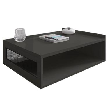 Imagem de Mesa de Centro Moderna Em MDF Life Sala de Estar 91x70 cm