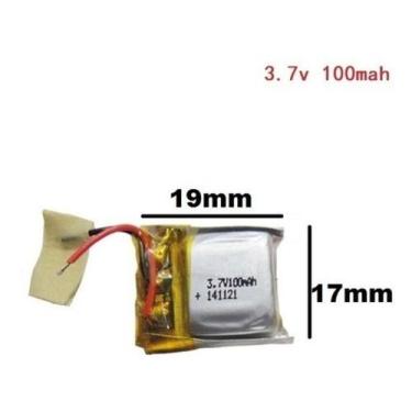 Imagem de Bateria 100 Mah  3.7v 2 Fios 4,6mm * 19mm * 17mm 461917 Nova - bgb