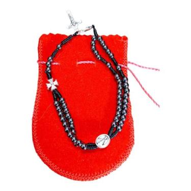 Imagem de PULSEIRA religiosa TERÇO Hematita NOSSA SENHORA aparecida - ASA