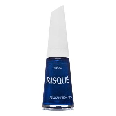 Imagem de Esmalte Risqué Azul Metálico Azulcrination 8ml