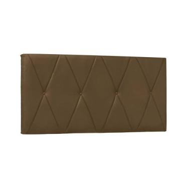Imagem de Painel de Cama 195cm Ancona Suede - Lucadi Home, Suede Caramelo