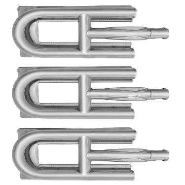 Imagem de Shengyongh Queimador de aço inoxidável SS10341 (pacote com 3) de substituição para Calise OK2000, OK3000, OK4000; Lucullan MR3000, MR4000; Outdoor Kitchen Concepts OK2000, OK3000, OK4000