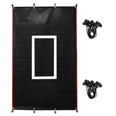 Imagem de HIGOOD Protetor De Beisebol Com Zona Strike Vinil Resistente Para Gaiola Rebatidas Softball 4×6 Pés