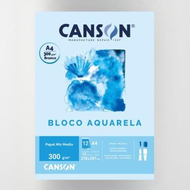 Imagem de Bloco Aquarela Linha Técnica 300g A4 12 Folhas Canson