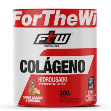 Imagem de Colágeno Hidrolisado em Pó 300g FTW, Abacaxi C/ Gengibre 