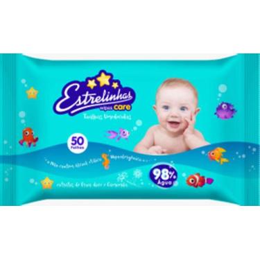 Imagem de Toalhas umedecidas estrelinhas wipes care 50un - HYGIELINE