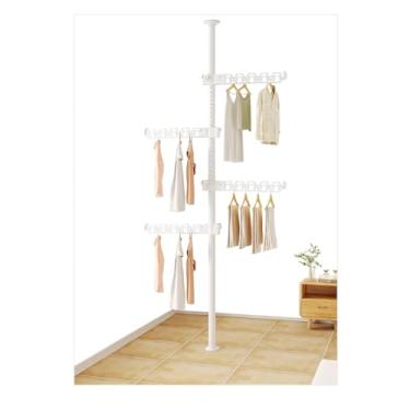 Imagem de Cabideiro Vertical com 4 Braços Multiuso - Branco