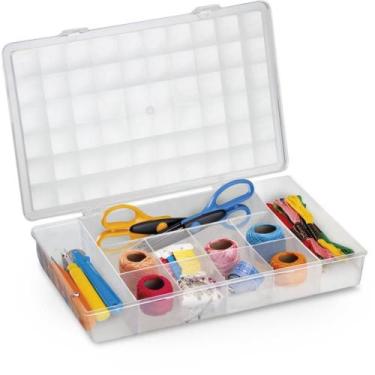 Imagem de Caixa Organizadora Média com 11 Divisórias Transparente OD2020 - Monte