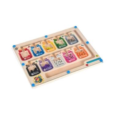 Imagem de Brinquedos De Quebra-cabeça Magnético Montessori, Labirinto Educativo 