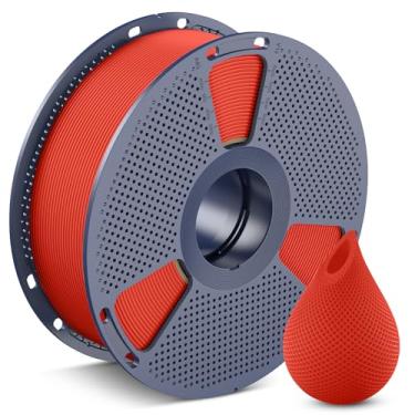 Imagem de SUNLU Filamento de impressora 3D Filamento PETG 1,75 mm, menos amarração boa camada adesão alta resistência, filamento PETG 1,75 ± 0,02 mm, carretel de 1 kg (1 kg), 1 kg, vermelho