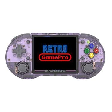 Imagem de RG353PS Plug & Play Video Games 128G Tf Card Built-in 9000+ Games,RG353PS Handheld Game with 3.5-inch IPS Screen Supports HDMI Multimedia Network Playback,Bluetooth Gamepad (Anbernic RG353PS Purple)