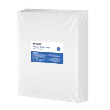 Imagem de Inkbird Sacos seladores a vácuo para economia de alimentos, 50 unidades 20 x 30 cm, selam uma refeição, sacos de vácuo pré-cortados para cozinhar sous vide com grau comercial, sem BPA, resistente,