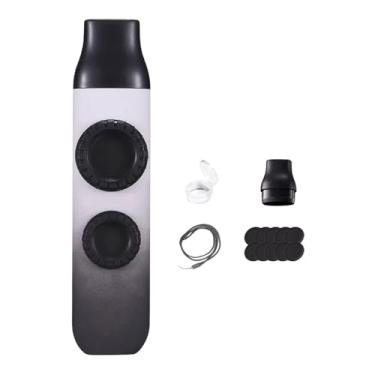 Imagem de JunZheHub Sacola de Presente Kazoo, Brinquedo Musical com Dois Furos E Cordão para Fogueira, Cinzento/Branco