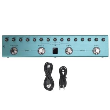 Imagem de Processador de pedal de múltiplos efeitos de guitarra elétrica digital com 36 predefinições editáveis reverb atraso Mod amp para performances ao vivo e gravação de estúdio