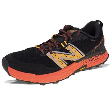 Imagem de New Balance Tênis de corrida masculino Fresh Foam X Hierro V7 Trail, Blacktop/Neon Libélula/Calêndula quente, 11