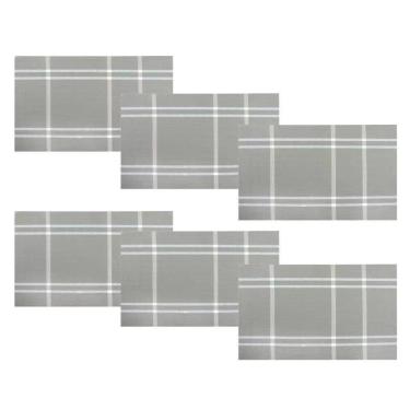 Imagem de Conjunto 6 Peças Jogo Americano Mesa Posta Sousplat Xadrez