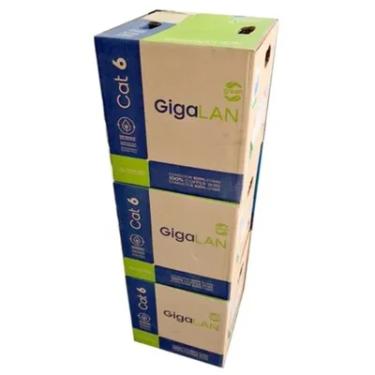 Imagem de Caixa Furukawa Gigalan Utp Bobina Verde Cabo Rede Furukawa Cat6 23awgx4p 305m