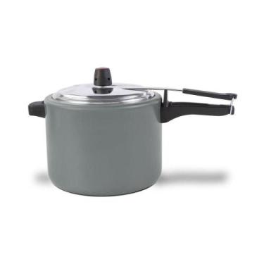 Imagem de Panela De Pressão Revestimento Cerâmico Life Vapt Cinza - BRINOX