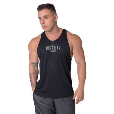 Imagem de Regata PV Masculina Insanity Workout, GG, Preto