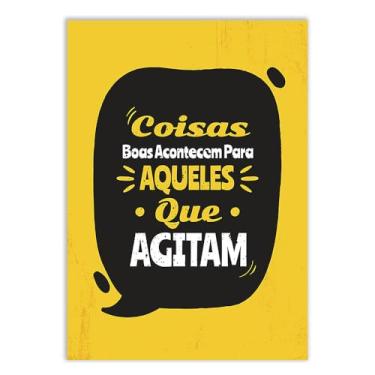 Imagem de Placa Decorativa Frases Coisas Boa Acontecem Decoração Poster Quarto Sala