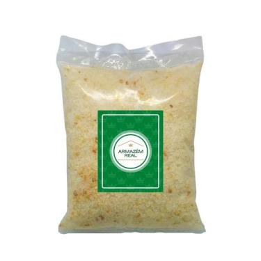 Imagem de Sal Grosso Com Alho 1Kg Alta Qualidade - Armazém Real