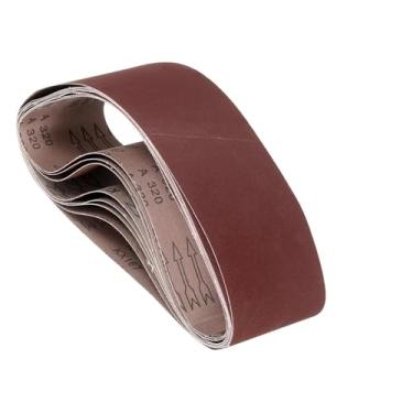 Imagem de Kozelo 10 peças de correias de lixa 4 x 36 polegadas 40/60/100/180/320 grão lixa abrasiva de óxido de alumínio para lixadeira de cinto de metal moagem de madeira trabalho solda remoção de ferrugem