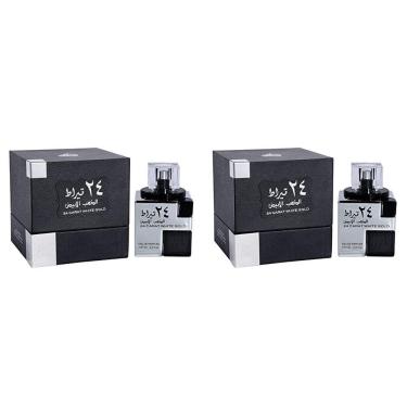 Imagem de Perfume Lattafa 24 quilates White Gold Eau de Parfum 100mL (x2)