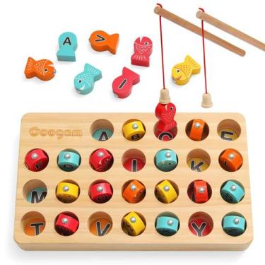 Imagem de Jogo de pesca magnética Coogam ABC Alphabet para crianças de 3 anos ou