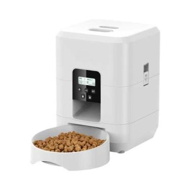 Imagem de Dispensador Automático De Ração Para Gatos E Cães Pequenos 2L Com Cont