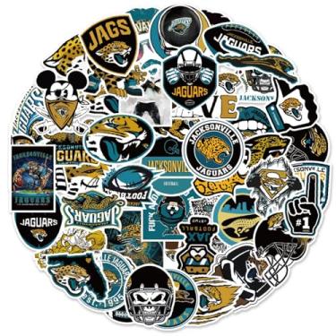 Imagem de Jemattely Adesivos de equipe de rúgbi - Adesivos impermeáveis de vinil de rúgbi de futebol para fãs de times - 50 peças para garrafas de água, bagagem, laptop, snowboard, decoração de telefone para