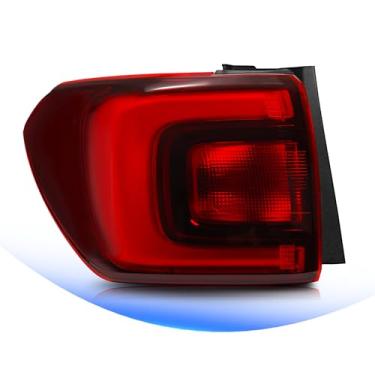 Imagem de Luz traseira de LED compatível com 2017 2018 2019 GMC Acadia Denali SL SLE SLT luz traseira traseira montagem de luzes de freio de direção preta substitui 84709440 (lado esquerdo do motorista)