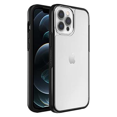 Imagem de LifeProof Capa protetora para Apple iPhone 12 Pro Max, transparente e fina à prova de quedas, veja séries, cristal preto - transparente/preto