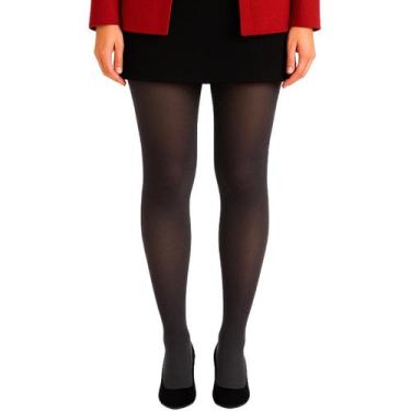 Imagem de Meia Calça Elastano Fio 40 Opaca Feminina Selene, M, Grafite
