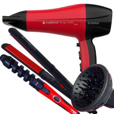 Imagem de Secador De Cabelo Cadence Profissional 2200w Ions Ar Quente Frio Rougi