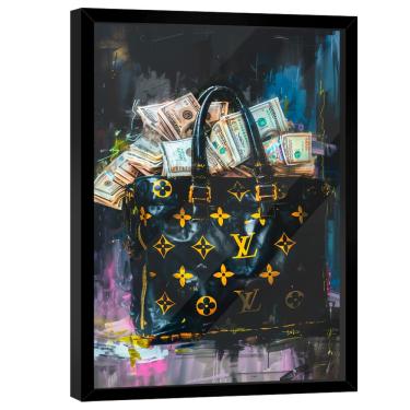 Imagem de Quadro Decorativo Bolsa de Dinheiro