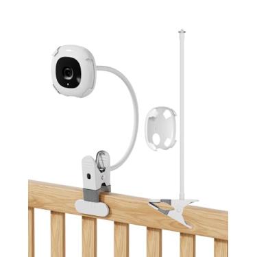 Imagem de Augstci Suporte para monitor de bebê compatível com Nanit Pro Smart Baby Monitor, suporte de monitor de braço flexível de 20,32 cm, prenda sua câmera de bebê onde quiser - 1 pacote